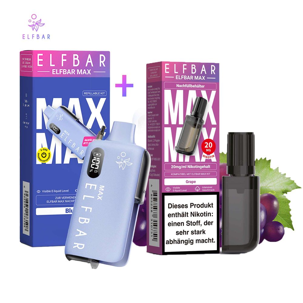 elfbar elfa master akku Elfbar Max Pod E-Zigarette Basisgerät ☀ Wechselakku, 8,95 € main image 0