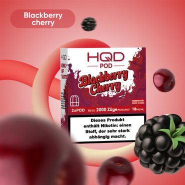HQD Cirak 2 - Blackberry Cherry - 2 x 2 ml Prefilled Pods (18 mg/ml Nikotingehalt)