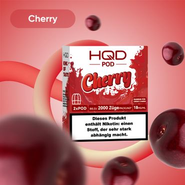HQD Cirak 2 - Cherry - 2 x 2 ml Prefilled Pods (18 mg/ml Nikotingehalt)