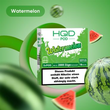 HQD Cirak 2 - Watermelon - 2 x 2 ml Prefilled Pods (18 mg/ml Nikotingehalt)