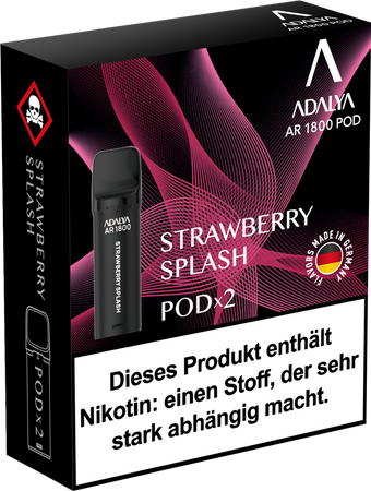Adalya AR1800 Pod - Strawberry Splash - 20mg Nikotin