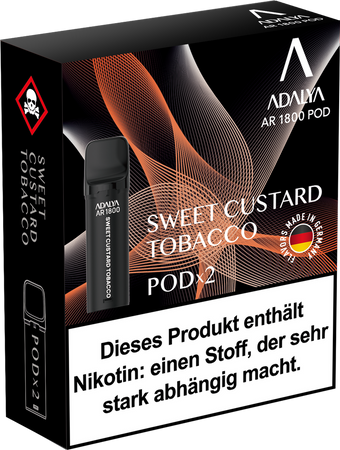 Adalya AR1800 Pod - Sweet Custard Tobacco - 20mg Nikotin