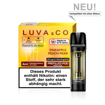 Luva & Co Pods - Pineapple Peach Pear 20mg Nikotin 2er Pack