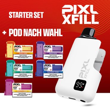 Starter Set PIXL XFill - Akkuträger Farbe: White + Pod nach Wahl 