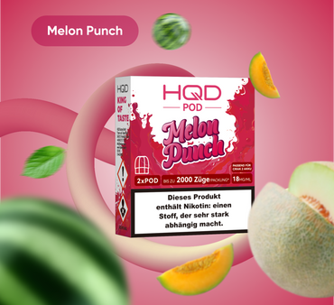 HQD Cirak 2 - Melon Punch - 2 x 2 ml Prefilled Pods (18 mg/ml Nikotingehalt)