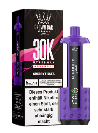 Al Fakher Hypermax Advanced 30K - Cherry Fiesta - 6mg Nikotingehalt