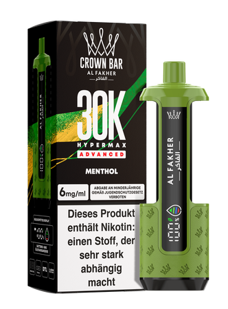 Al Fakher Hypermax Advanced 30K - Menthol - 6mg Nikotingehalt