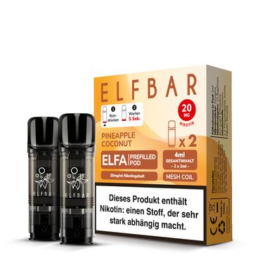 ELFBAR ELFA Pineapple Coconut 20mg Nikotin 2er Pack