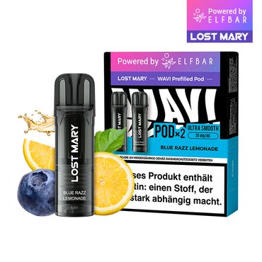 Elfbar Lost Mary WAVI Blue Razz Lemonade 20mg Nikotin 2er Pack