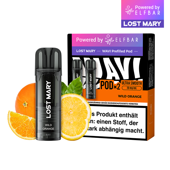 lost mary pods für elfbar ELFBAR LOST MARY WAVI Wild Orange 20mg Nikotin 2er Pack