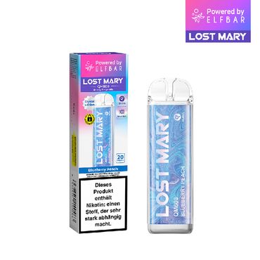ELFBAR Lost Mary QM600 - Blueberry Peach 20mg Nikotin