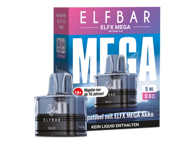 ELFBAR ELFX MEGA Leerpod 5ml und 10ml Tankvolumen
