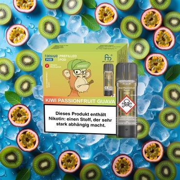 RandM Tornado Kiwi Passionfruit Guava 20mg Nikotin 2er Pack