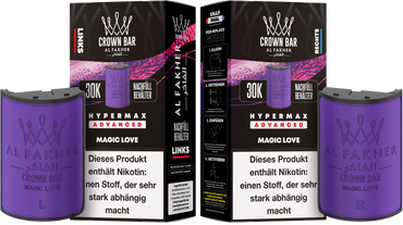 Al Fakher Hypermax Advanced 30K Pods - Magic Love - 6mg Nikotingehalt