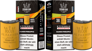 Al Fakher Hypermax Advanced 30K Pods - Mango Pineapple - 6mg Nikotingehalt