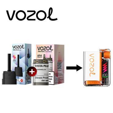 Vozol Vista Plug Ez Apple Peach Pod Set