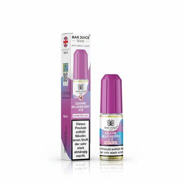 Bar Juice 5000 Nikotinsalz Liquid 10 ml Grape Blueberry Ice
