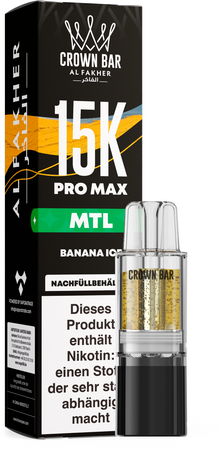 Al Fakher 15K PRO MAX Pod - Banana Ice - MTL