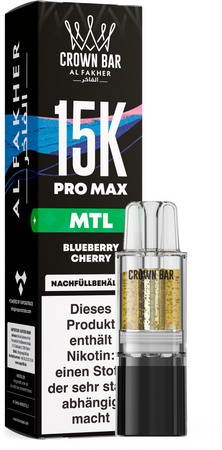 Al Fakher 15K PRO MAX Pod - Blueberry Cherry - MTL