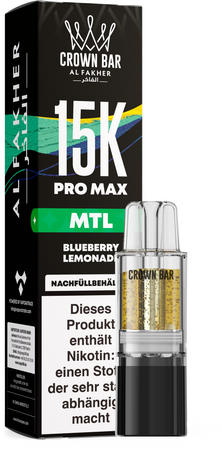 Al Fakher 15K PRO MAX Pod - Blueberry Lemonade - MTL
