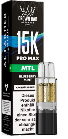 Al Fakher 15K PRO MAX Pod - Blueberry Mint - MTL