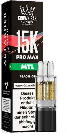 Al Fakher 15K PRO MAX Pod - Peach Ice - MTL