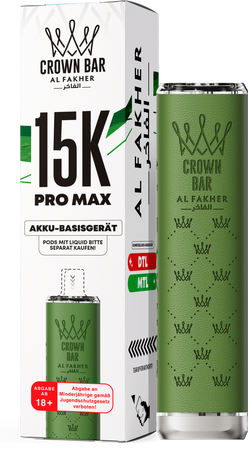 Al Fakher 15K PRO MAX Basisgerät - Farbe: Green
