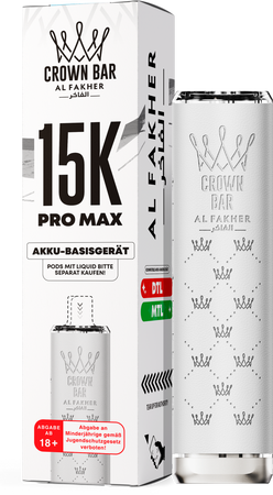 Al Fakher 15K PRO MAX Basisgerät - Farbe: White