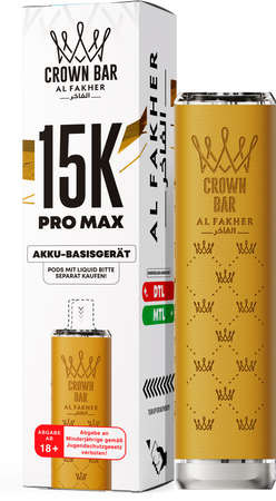 Al Fakher 15K PRO MAX Basisgerät - Farbe: Yellow