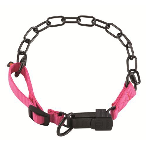 pink chain collar