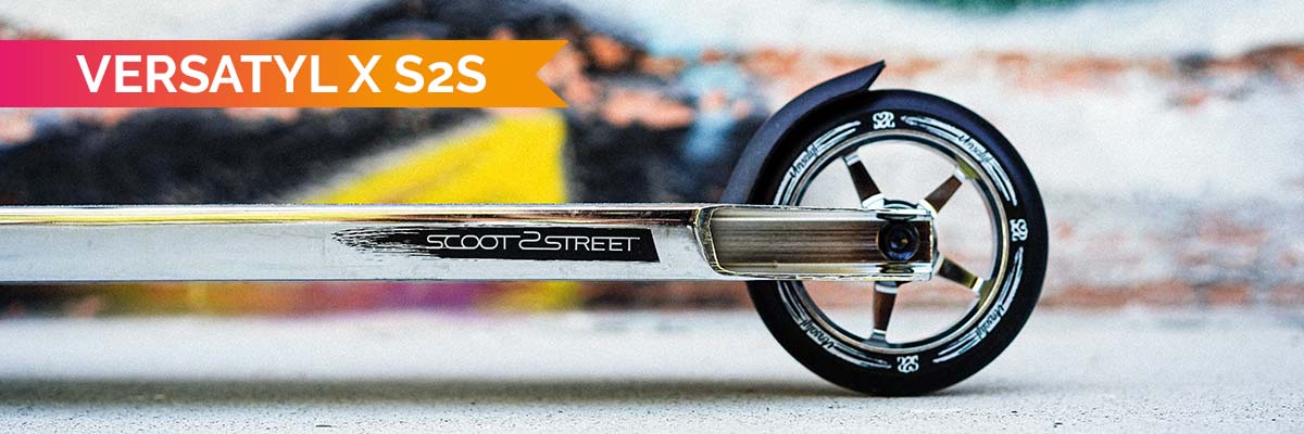     VERSATYL Bloody Mary S2S freestyle Scooter Chrome / Black complete