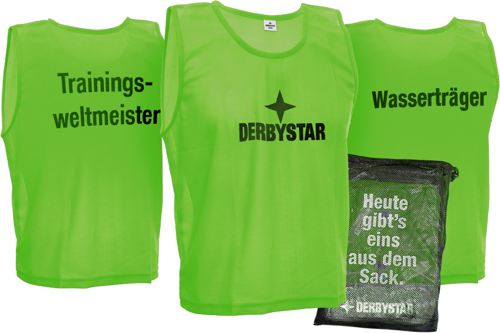 Derbystar Markierungshemdchen, 10Er-Set - Grün - Markierungshemden-Kinder