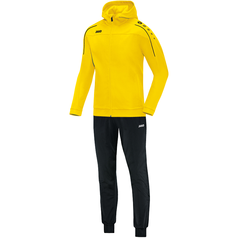 Jako Trainingsanzug Polyester Classico mit Kapuze - citro