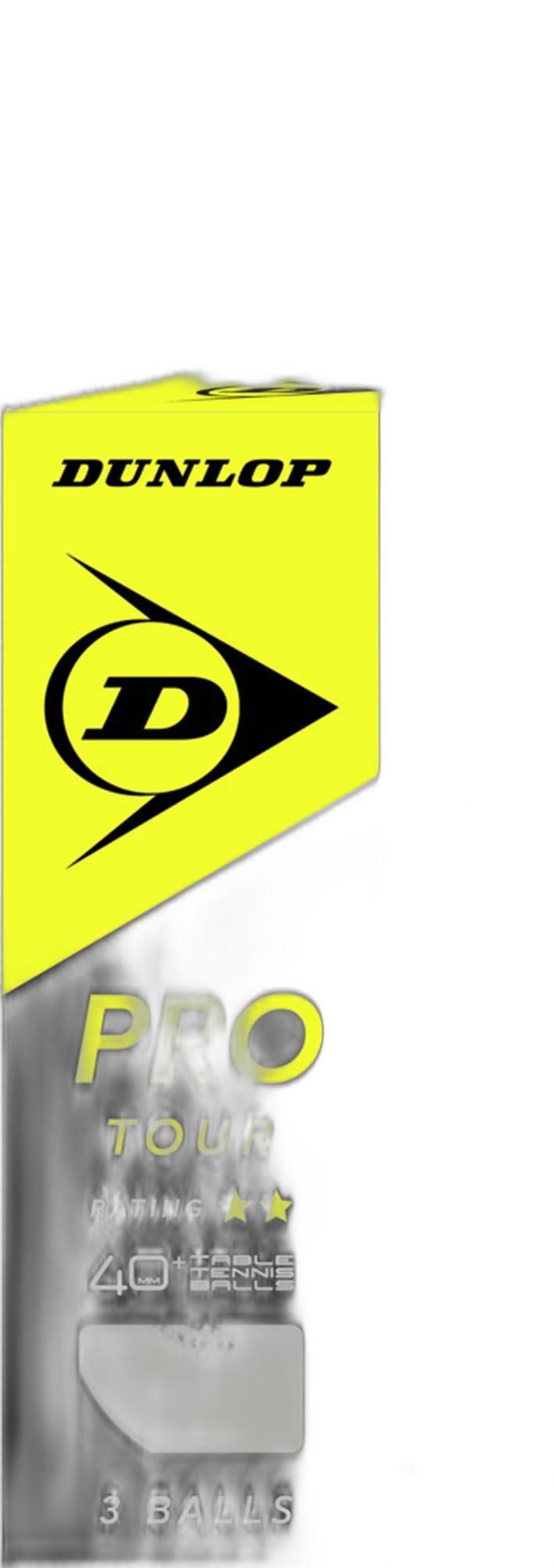 Dunlop 40+ Pro Tour 3 Ball Weiß - white