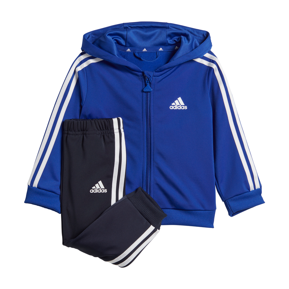 adidas Kinder Essentials Shiny Hooded Trainingsanzug | Sport 