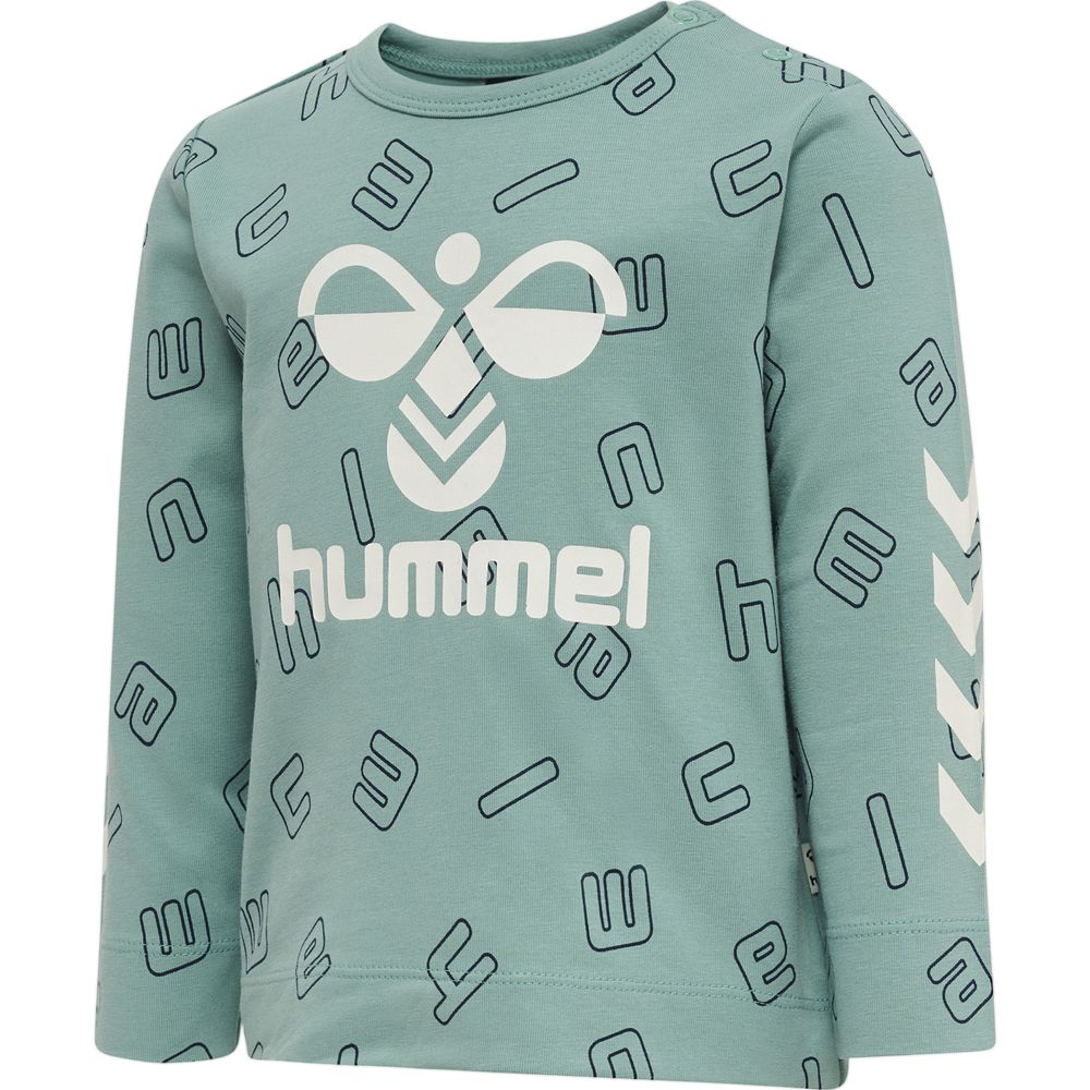 Hummel Hmlathens T-Shirt L/S - mineral blue