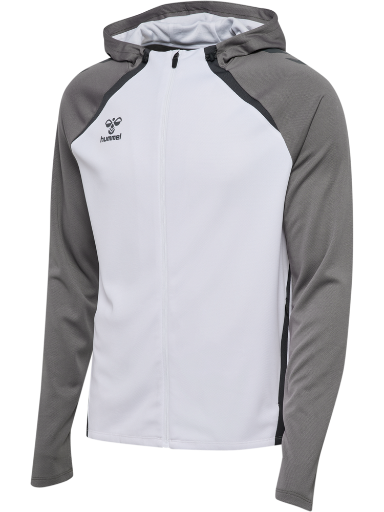 Hummel Hmllead 2.0 Zip Hoodie - white/steel gray