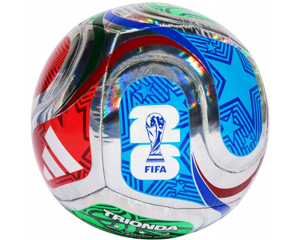 adidas Ball Trionda Fußball Weltmeisterschaft 2026 WC Training Foil - multco/white/royblu/s