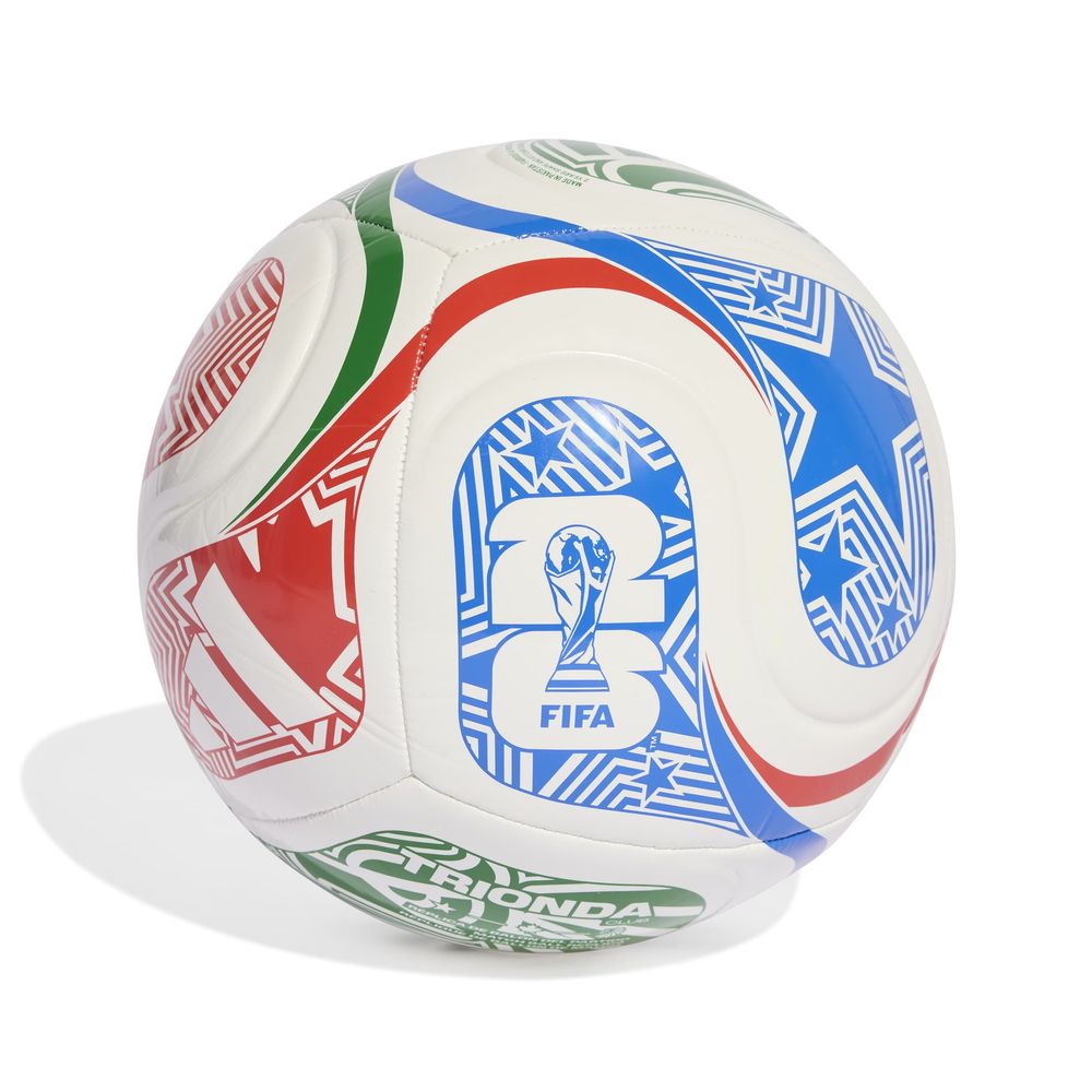 adidas Ball Trionda Fußball Weltmeisterschaft 2026 World Cup Club Ball - white/vivred/globlu/g
