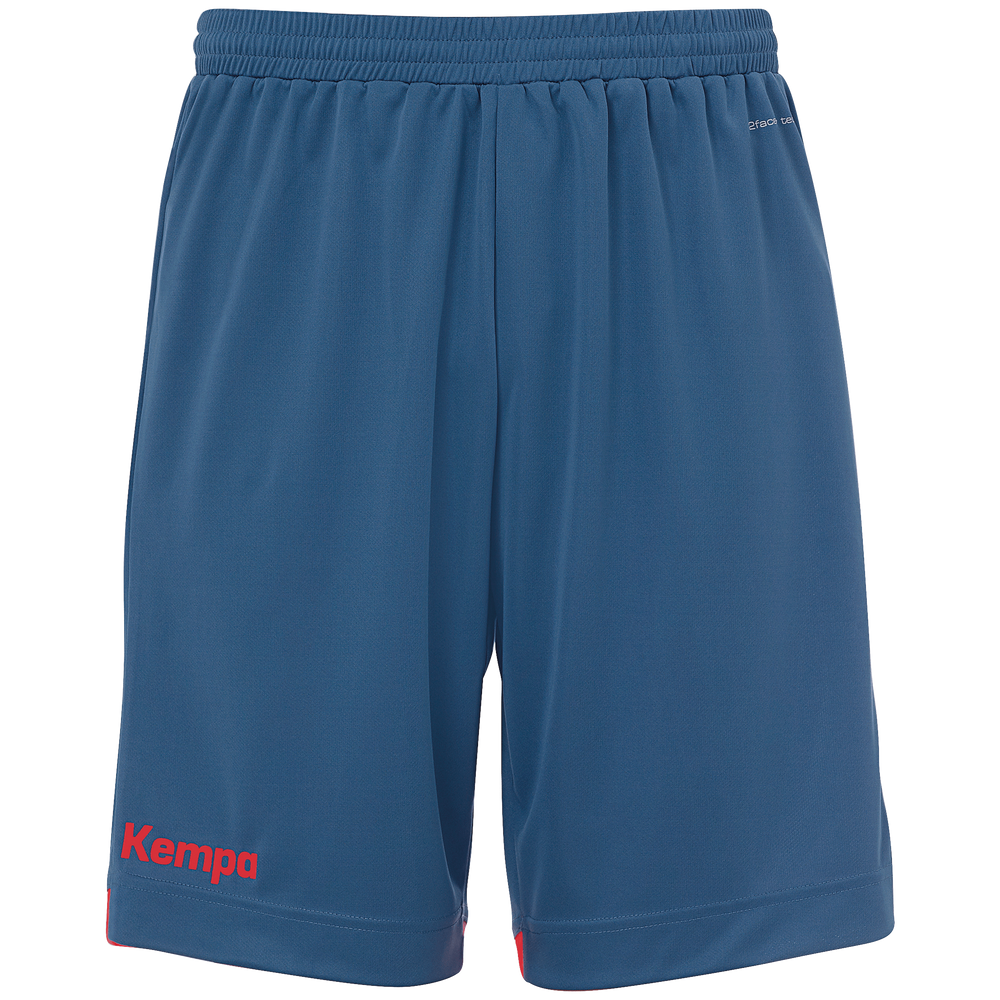 Kempa Player Shorts - ice grau/fluo rot