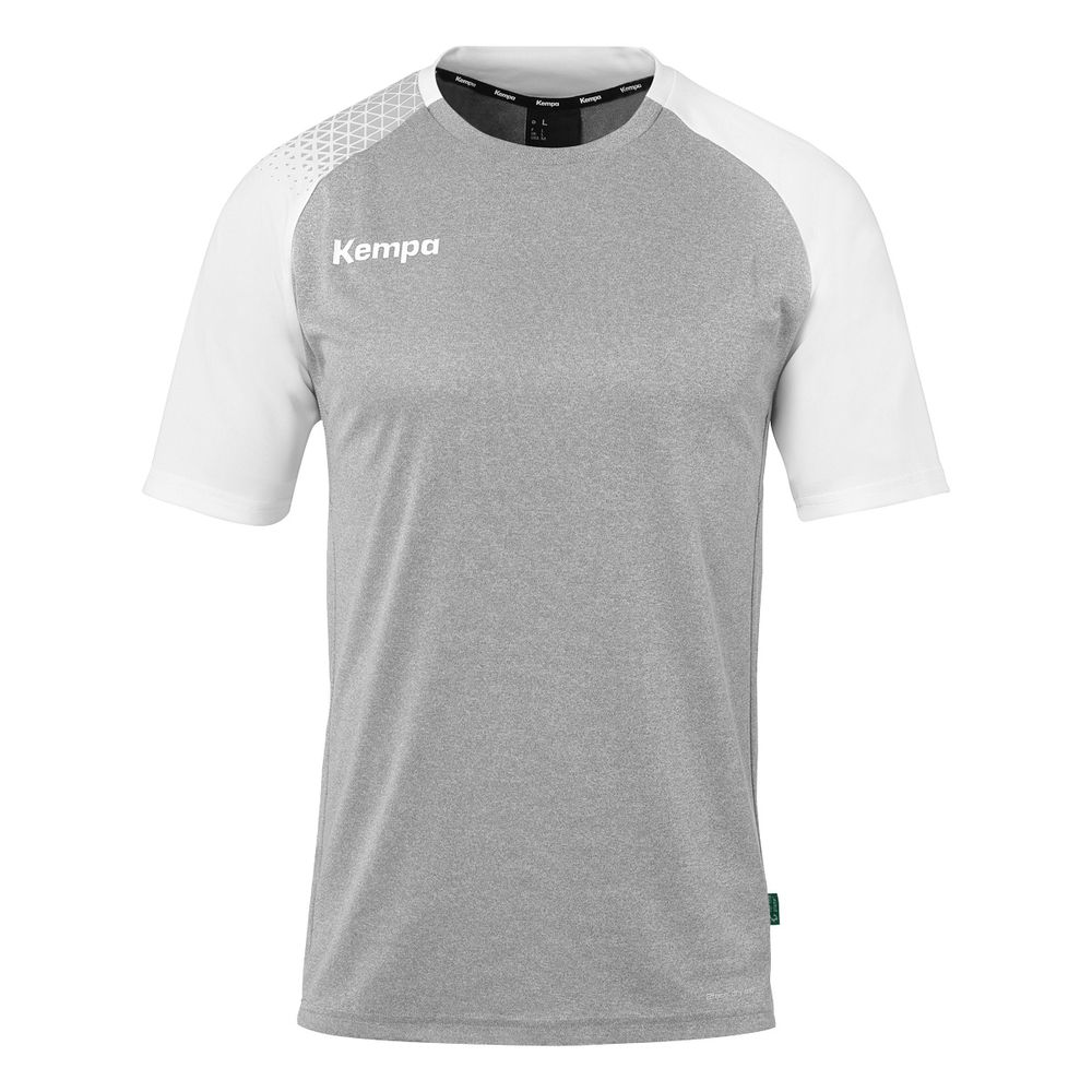 Kempa Ambition 28 Shirt - dark grau melange/weiß