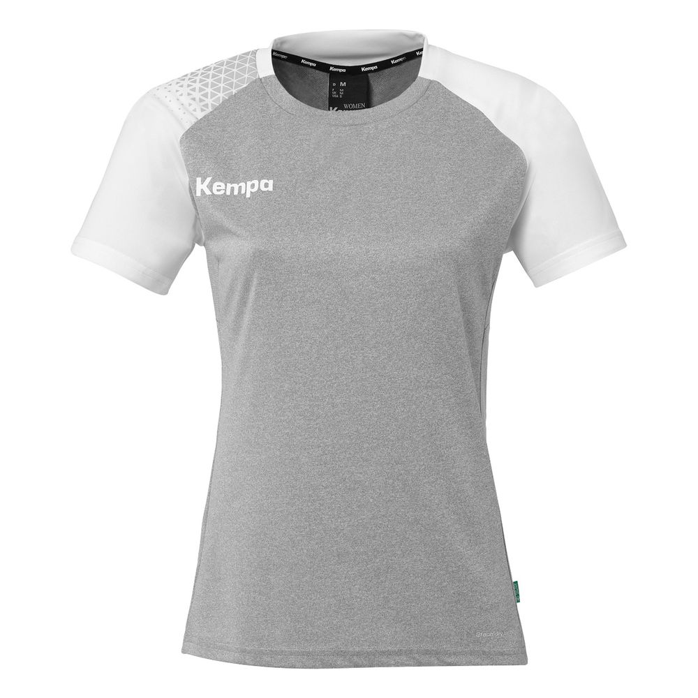 Kempa Ambition 28 Shirt Damen - dark grau melange/weiß