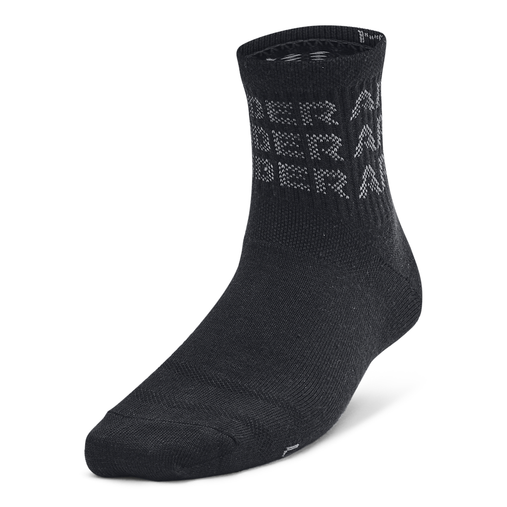 Under Armour Yth Ua Essential 6Pk Qtr - black