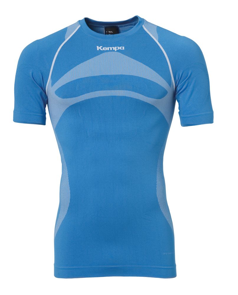 Kempa ATTITUDE PRO SHORTSLEEVE - kempablau/weiß