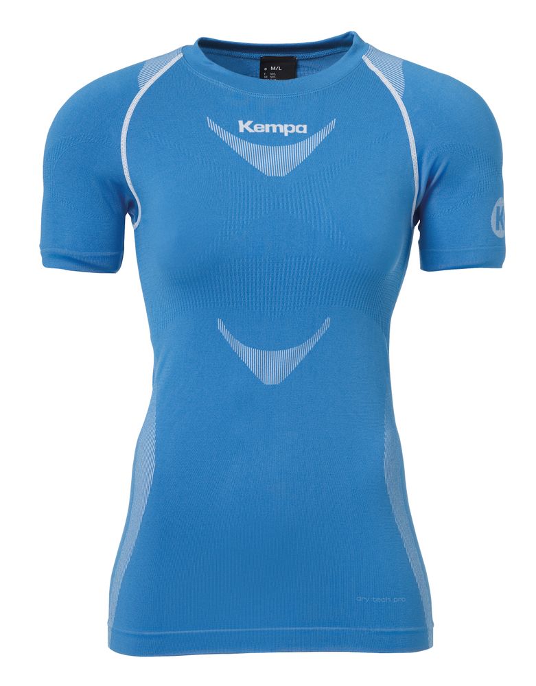 Kempa ATTITUDE PRO SHORTSLEEVE WOMEN - kempablau/weiß
