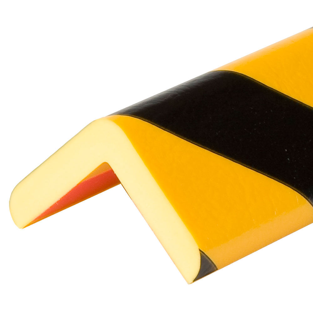 Warn Ø 4,7 cm gelb/schwarz und Schutzprofil Typ H Warn Ø 4,7 cm gelb/schwarz und Schutzprofil Typ H