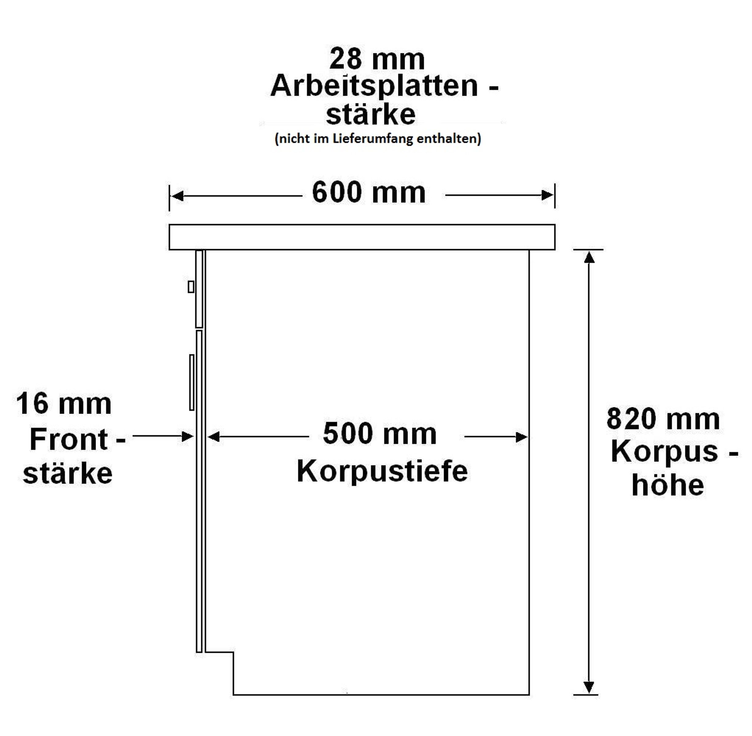 EKO White Unterschrank 40 Weiss matt Küchenzeile Küchenblock Küche  Einbauküche | Kuechen-Preisbombe