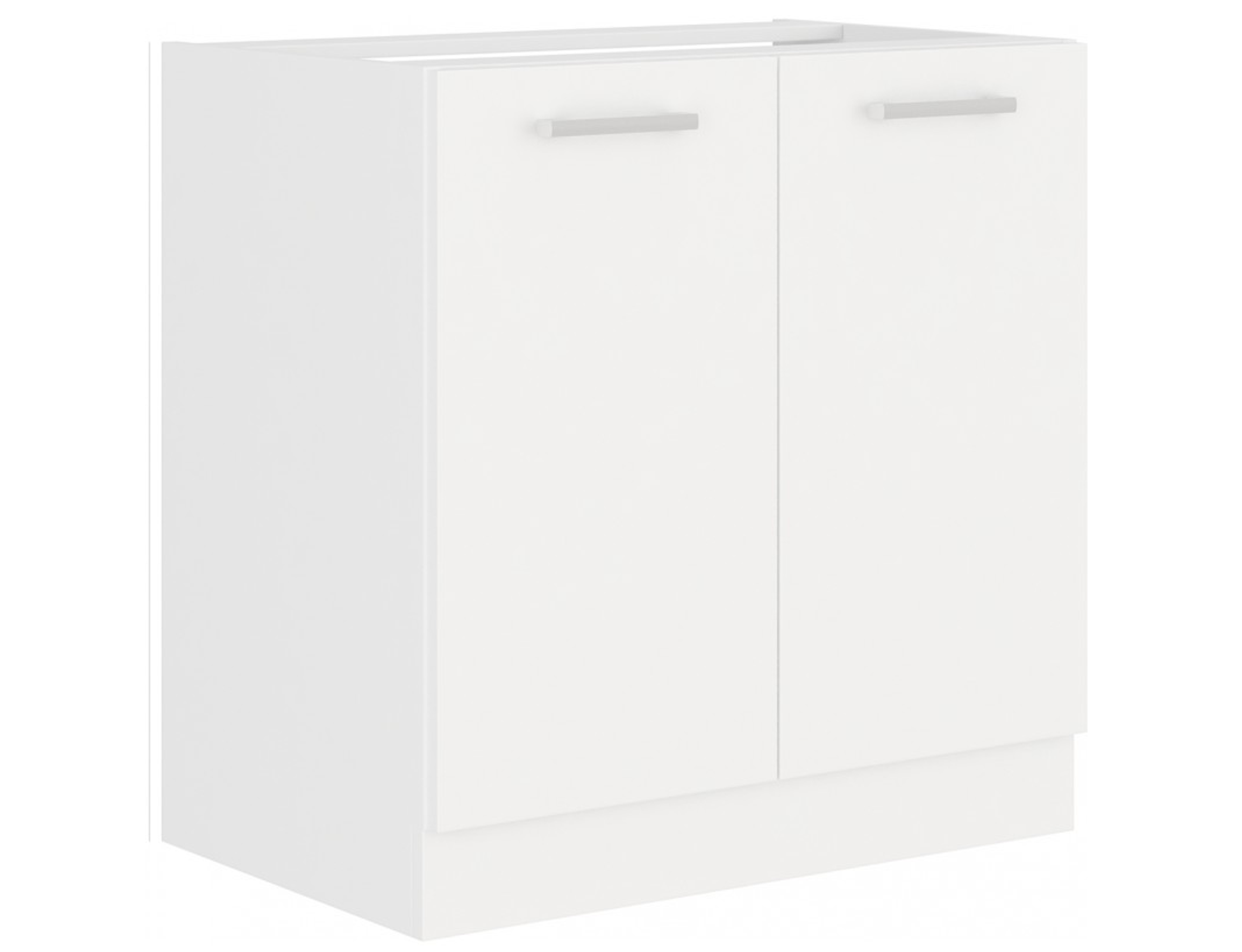 Spülenschrank Einbauküche White matt Küche 80 Weiss Kuechen-Preisbombe Küchenblock | EKO Küchenzeile