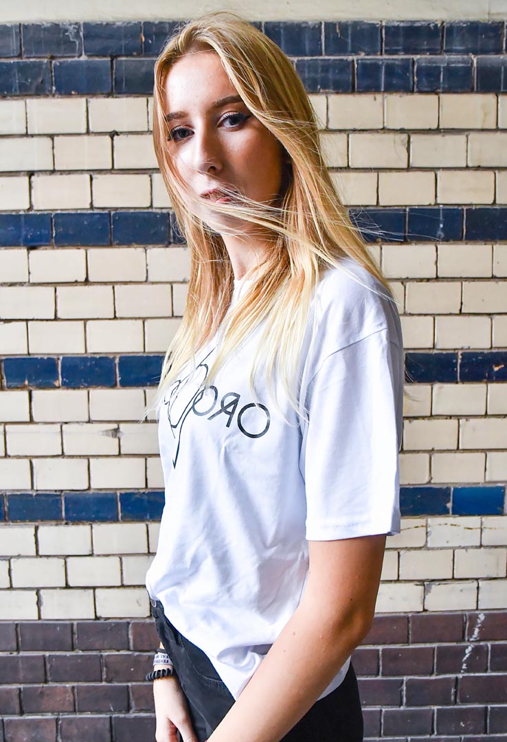 weißes Shirt mit  Logo-Print "Doro"