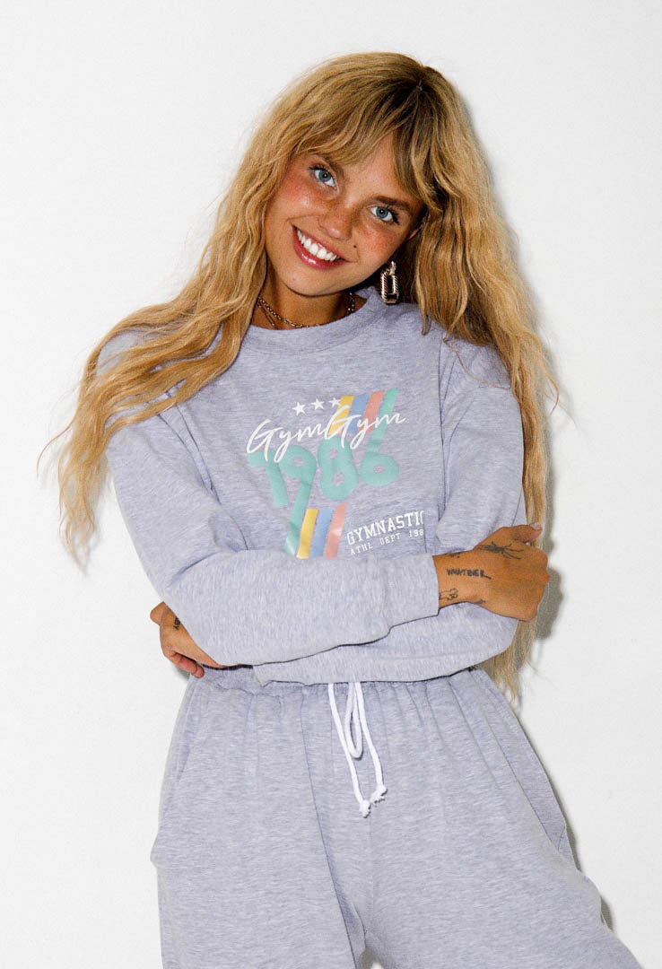 GymGym Crew Neck Sweatshirt grey